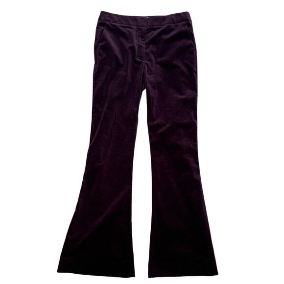 Zimmermann Pants - Zimmerman Velvet Mid-rise Flare Pant Trouser Women’s US Size 6 Dark Purple Tall